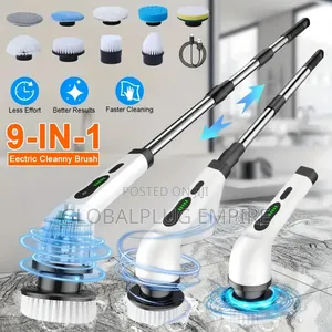 Usb 9-in-1 Multifunctional Scrubber – Portable Rechargeable