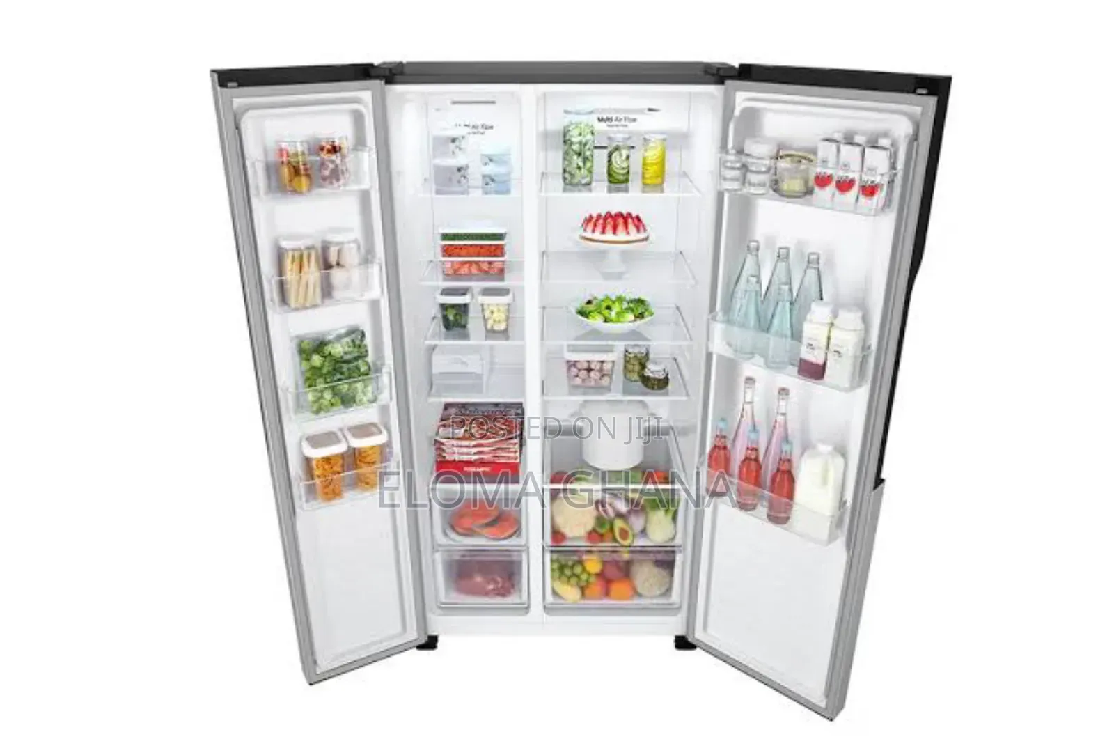 Touch Led Display Lg 519-Liter Side-by-Side Refrigerator