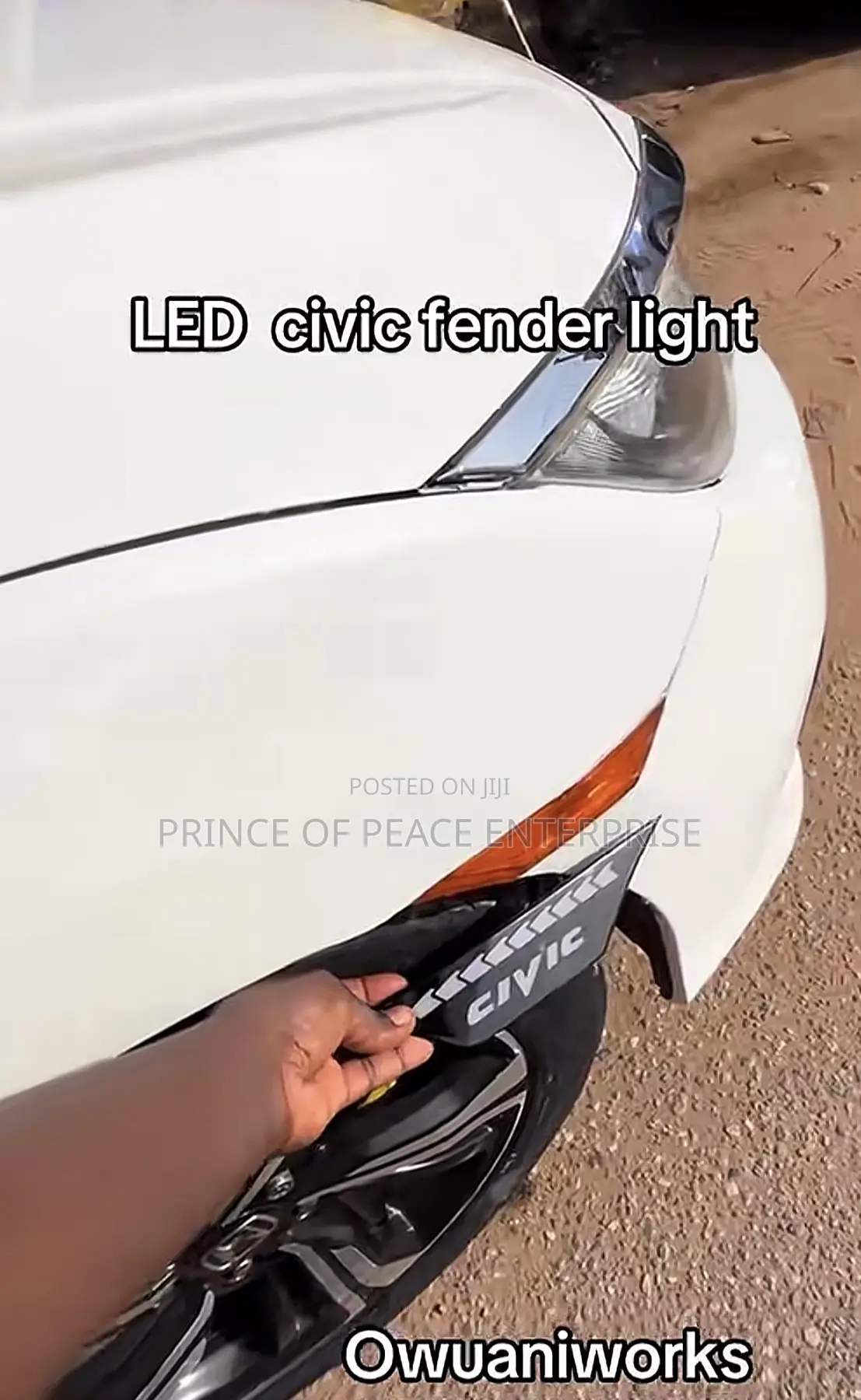 Honda Civic 2016 2020 Spec Fender Light