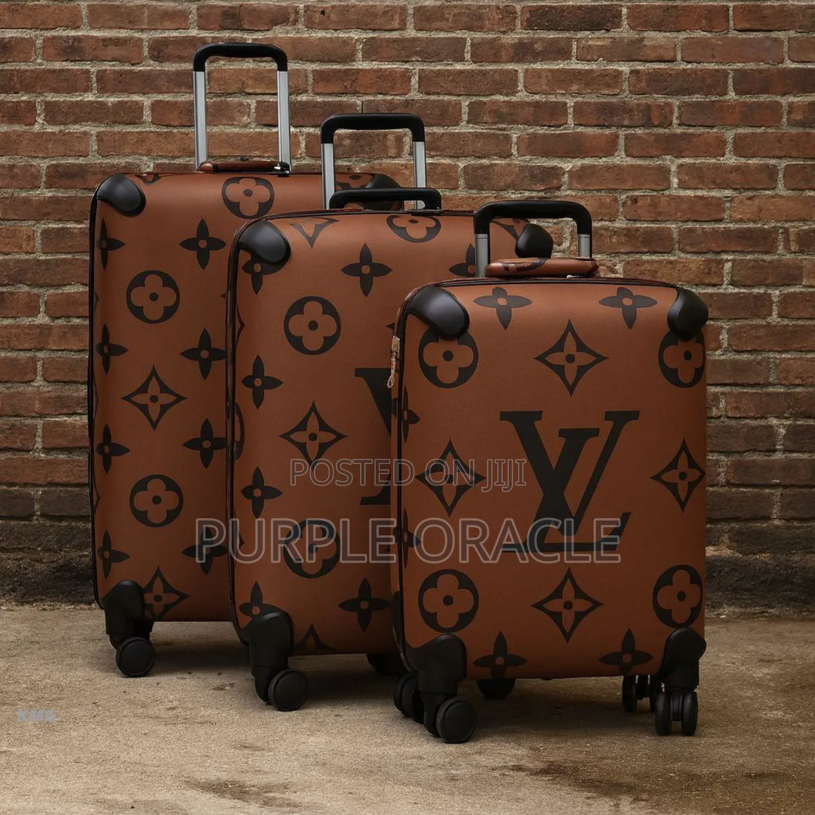 Luxury Louis Vuitton Three-Piece Travel Set