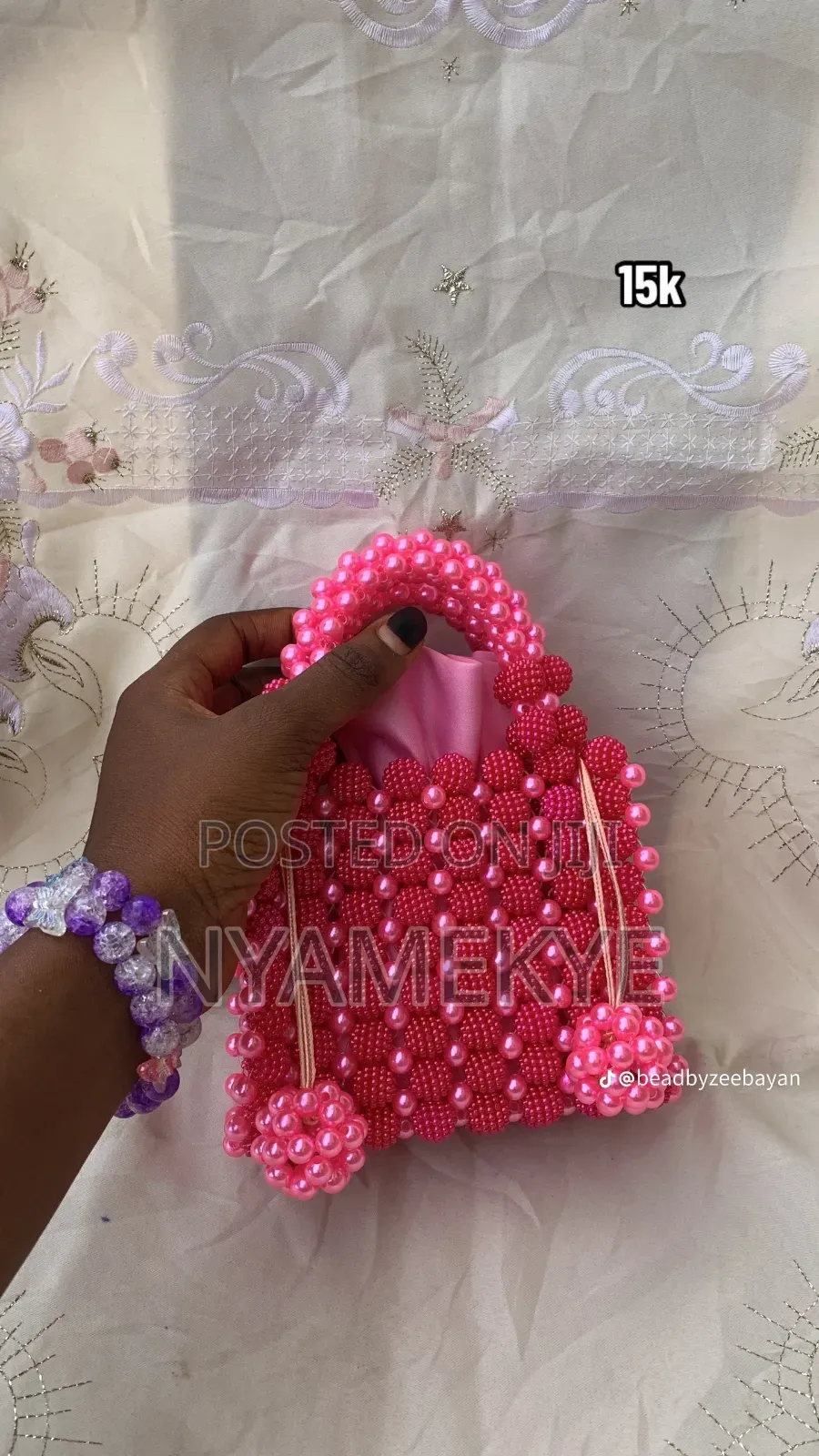 Gye Nyame Beads Bag