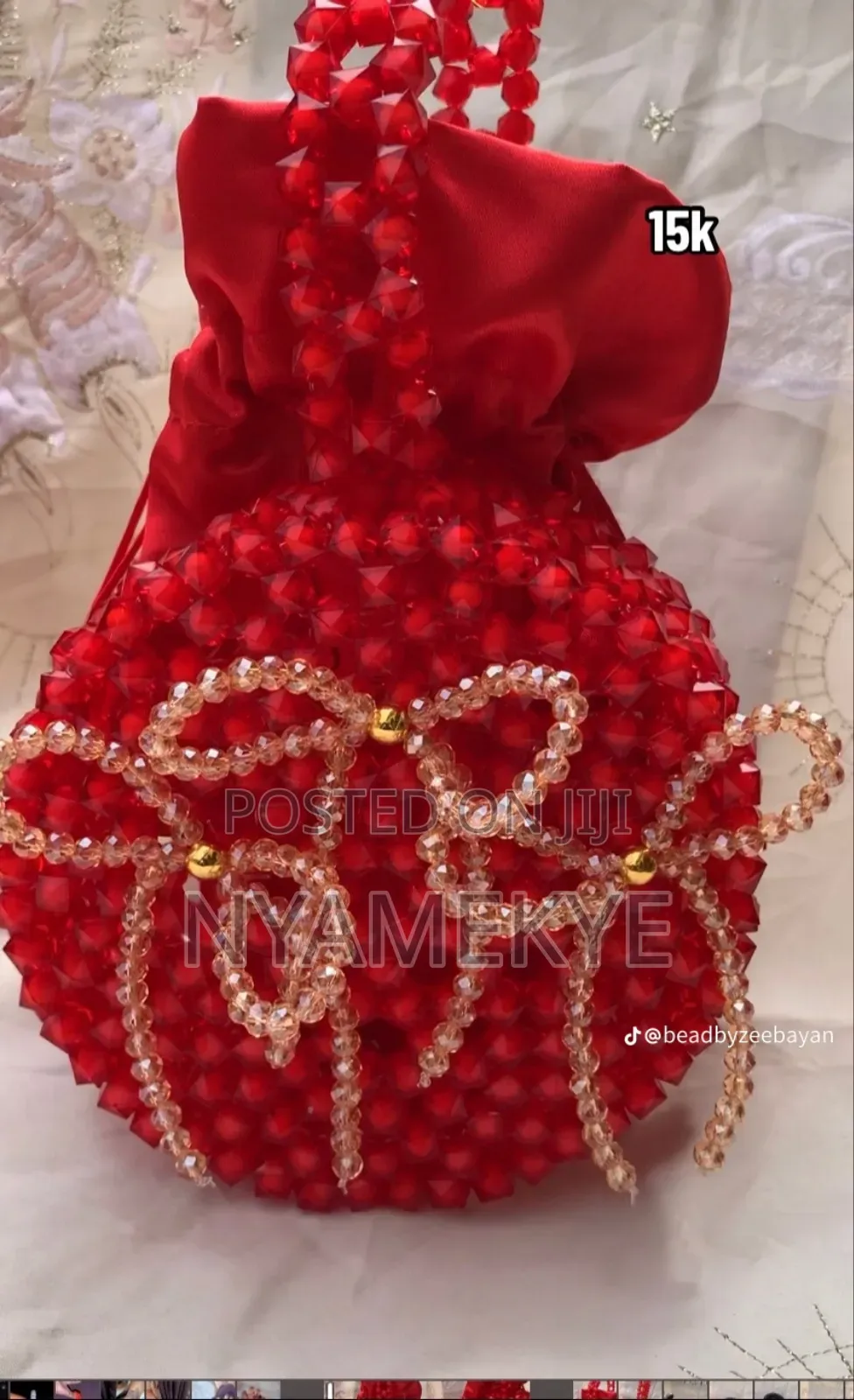 Gye Nyame Beads Bag