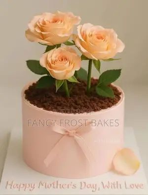 Flower Vase Birthday Cake