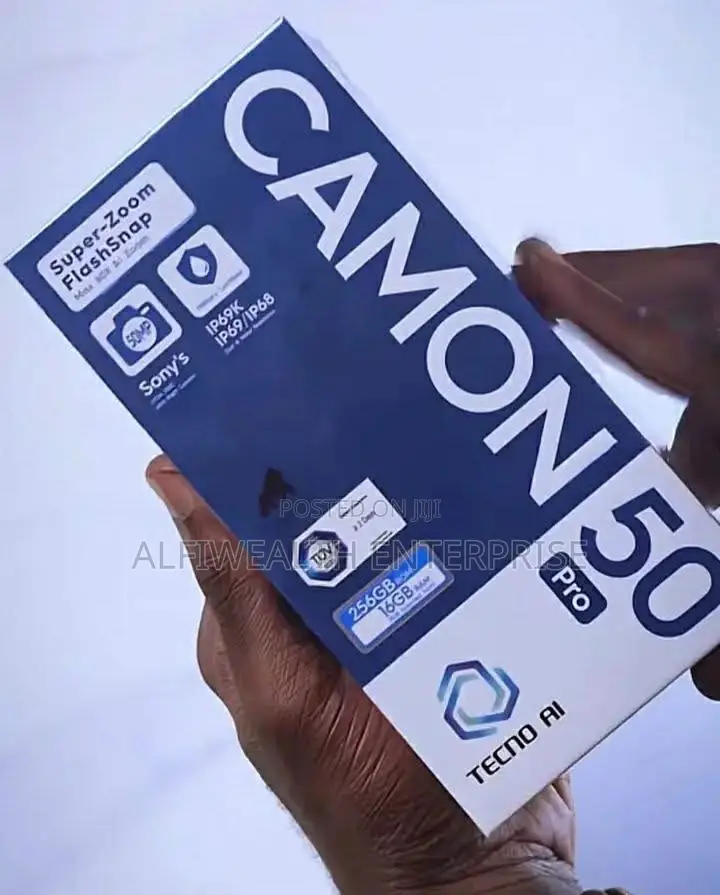 New Tecno Camon 50 256 GB Black