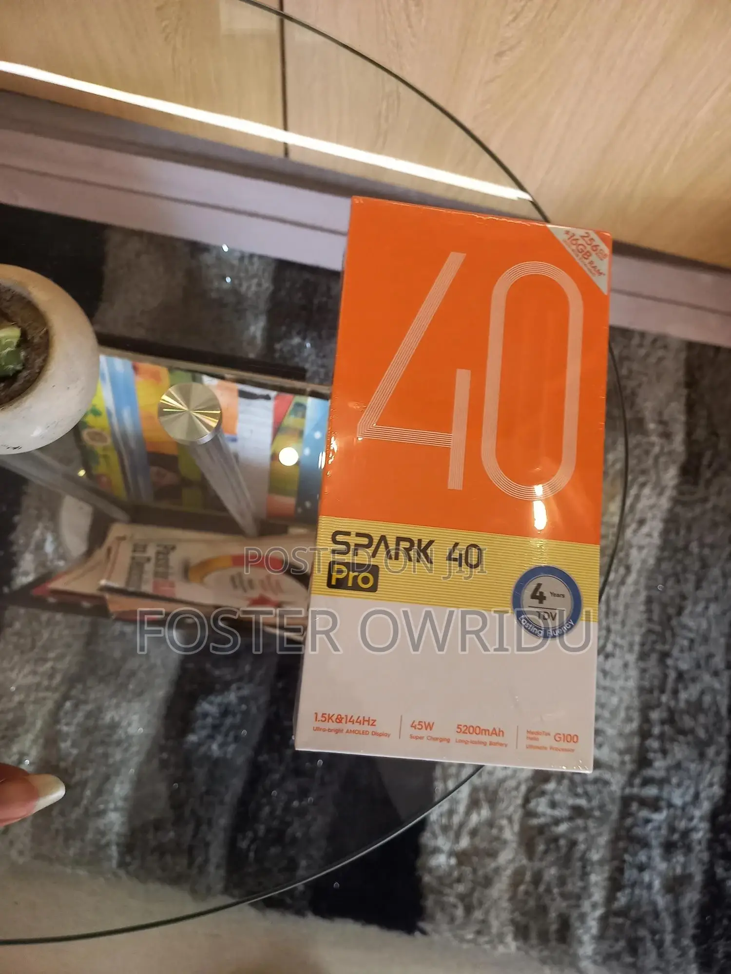 New Tecno Spark 40 Pro 256 GB Gray
