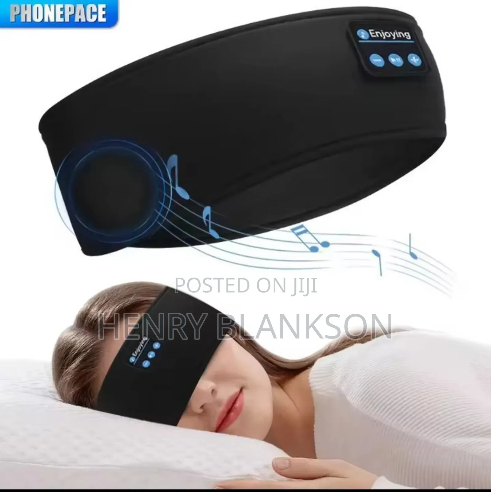Wireless Sleeping or Exercising Bluetooth Headband