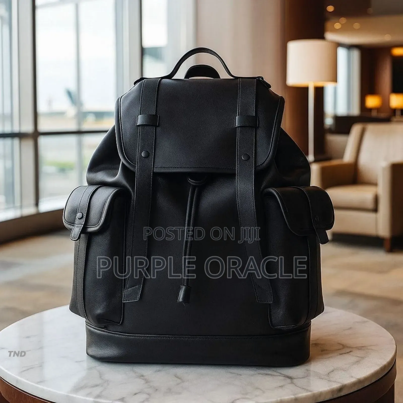 Spacious Casual Leather Backpack