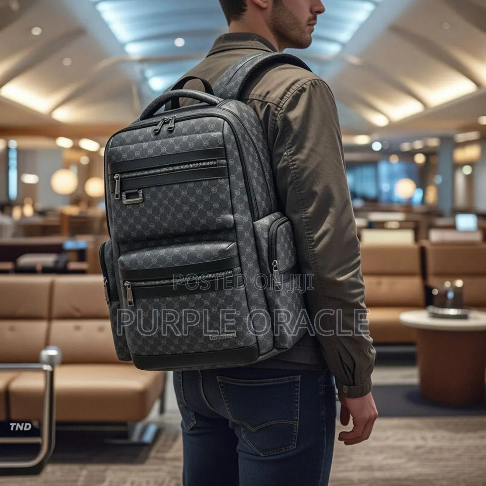 Spacious Casual Leather Backpack