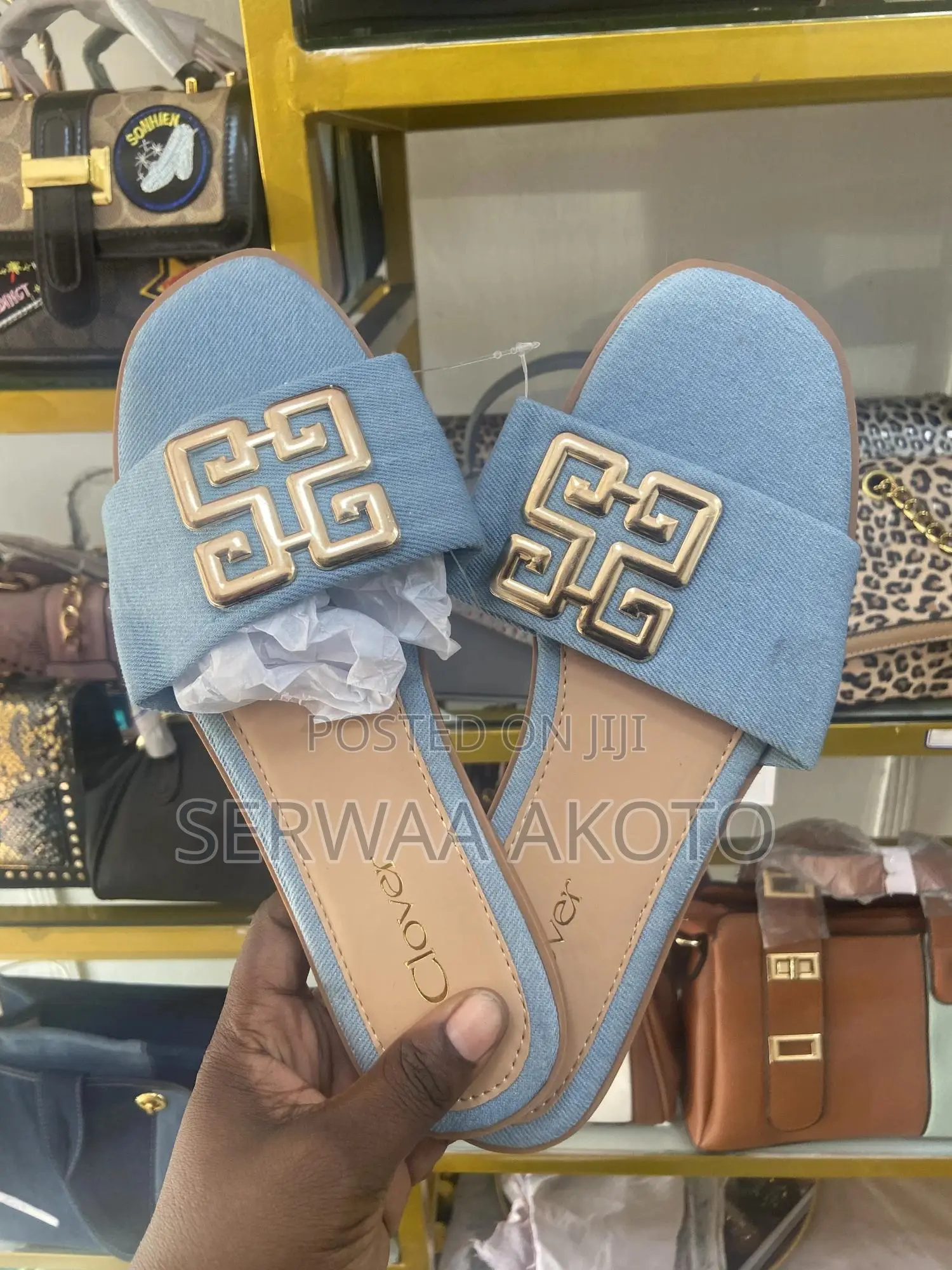Ladies Jeans Slippers