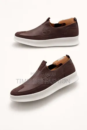 Quality Timberland Coffee Brown and White Fashionable Sneakers