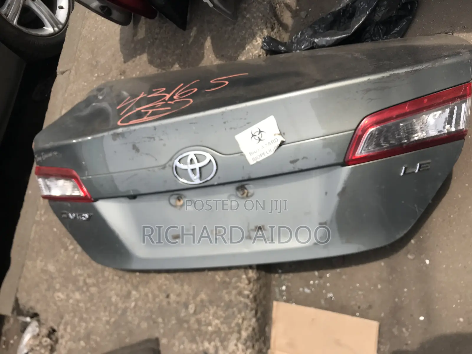Toyota Camry 2014 Boot Available
