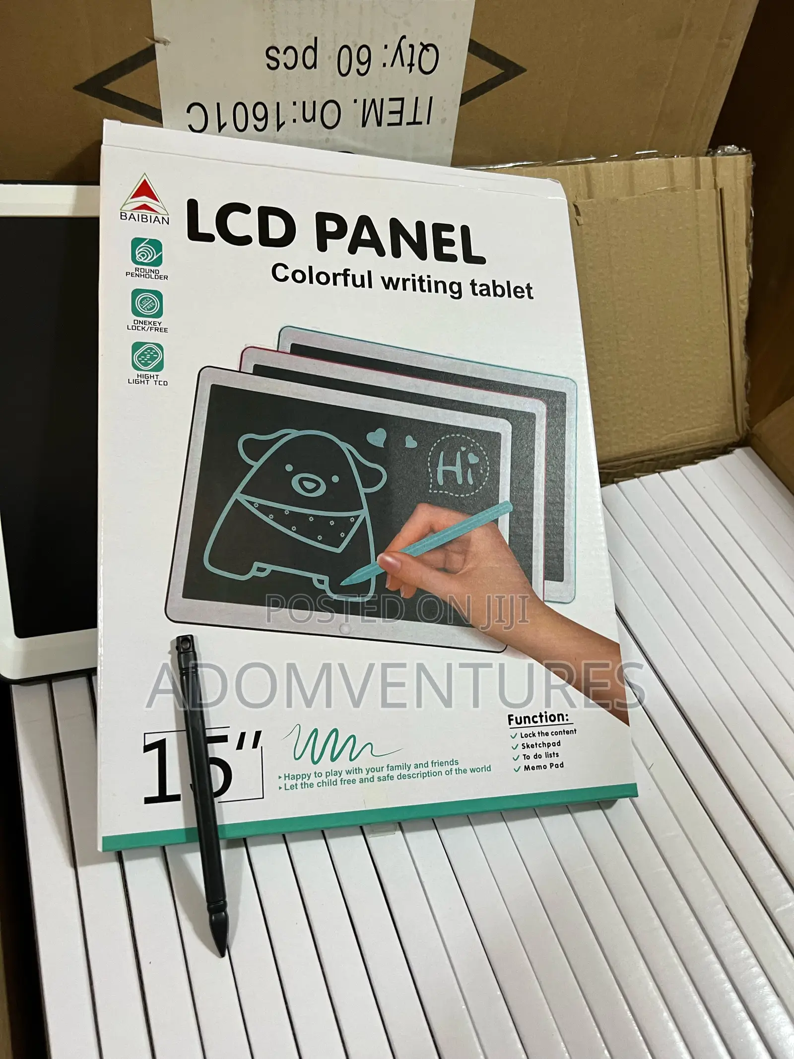 15inches Kids LCD Writing Tablet / Writing Panel – Fun, Reusable Board