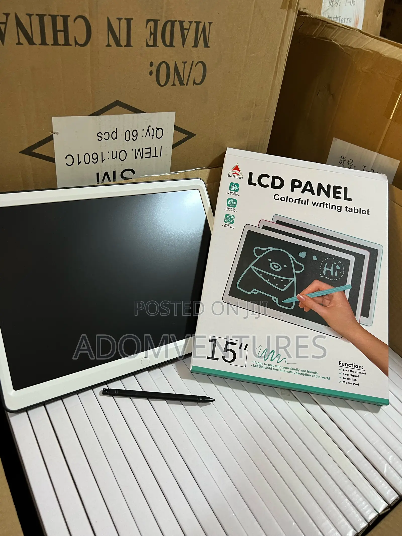 15inches Kids LCD Writing Tablet / Writing Panel – Fun, Reusable Board