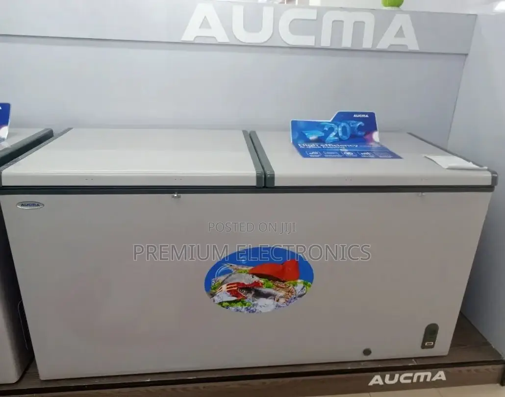 Aucma 668l Double Door Commercial Chest Freezer| Quick Freezing