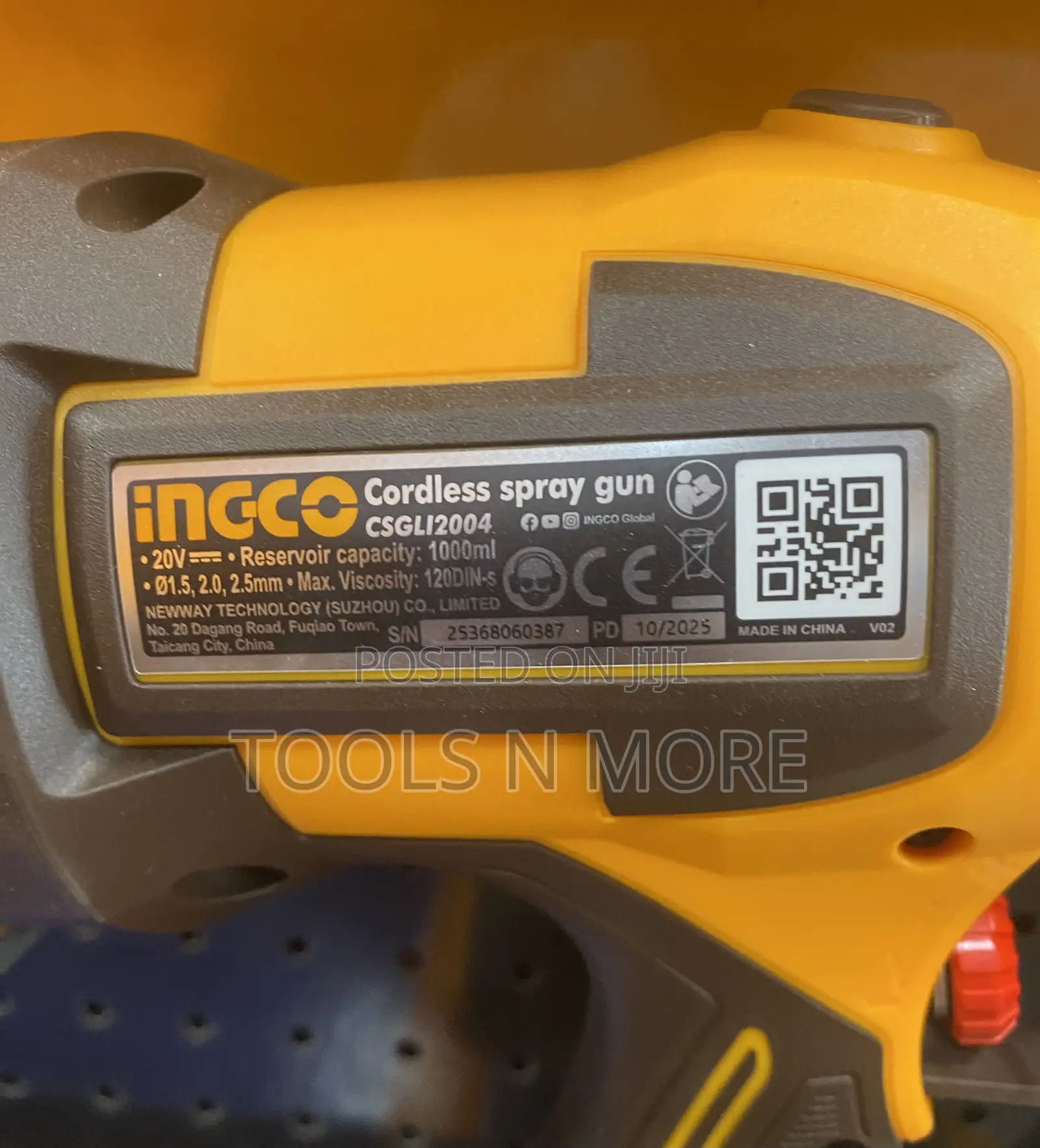Ingco 20v Cordless Spray Gun
