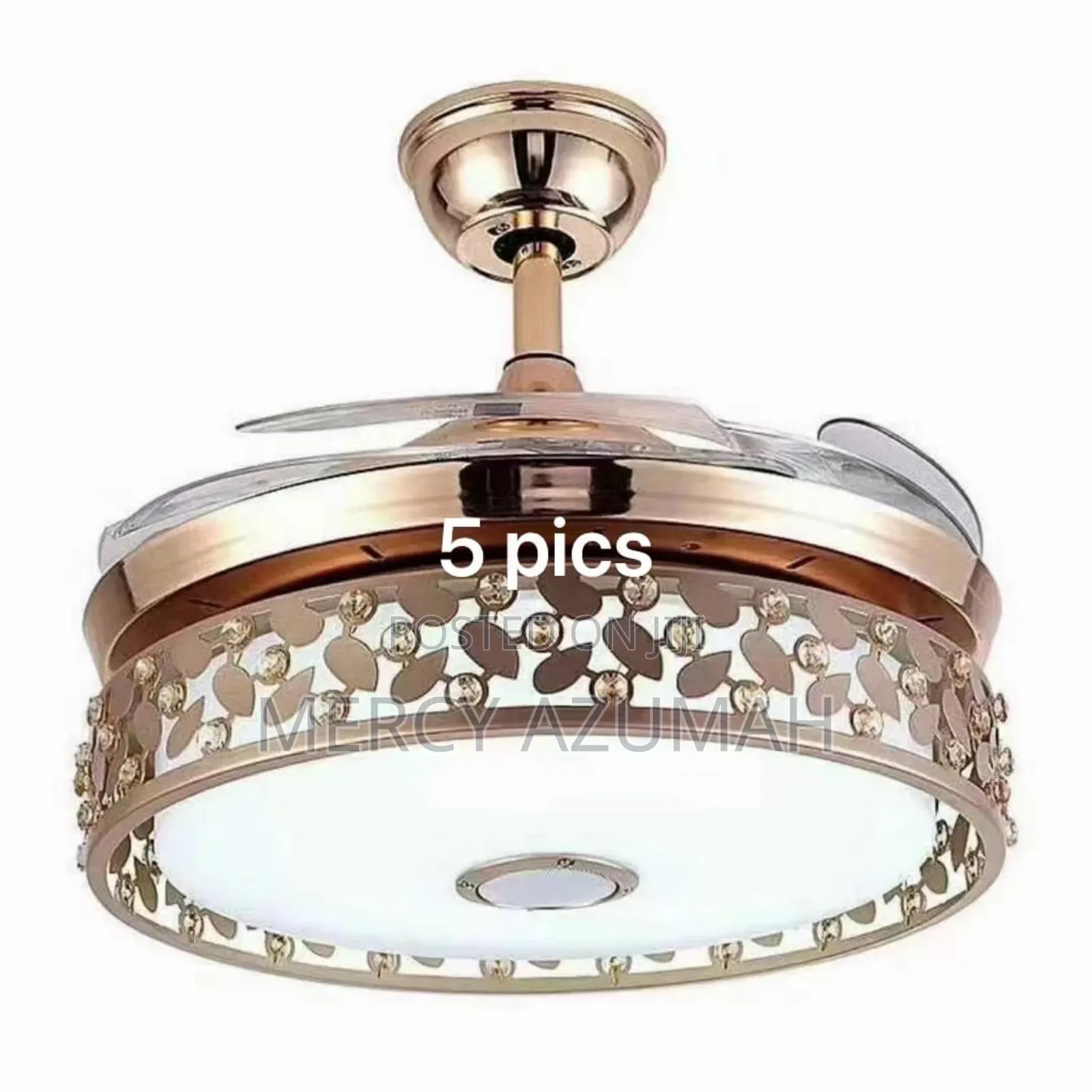 Chanderlier With Fan and Bluetooth Player