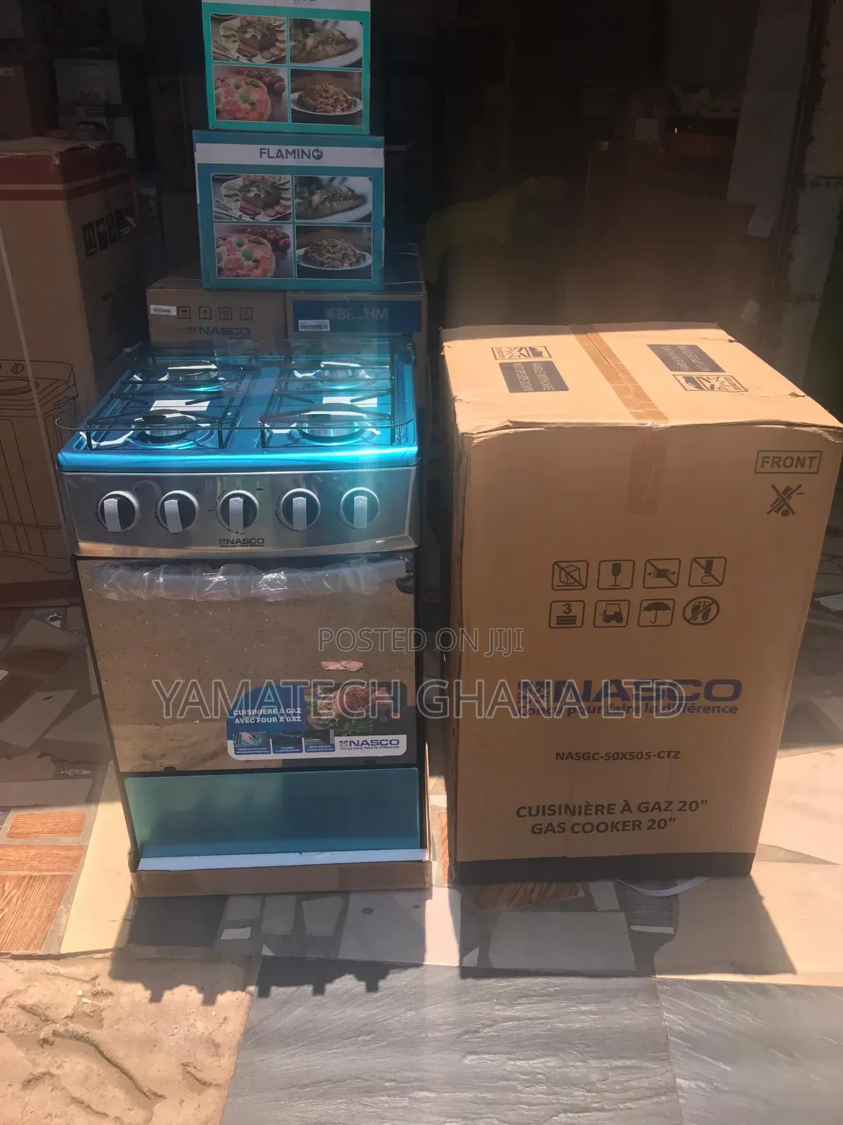 Brand New Quality Nasco 50x50 4 Burner Gas Stove With Oven And Grill