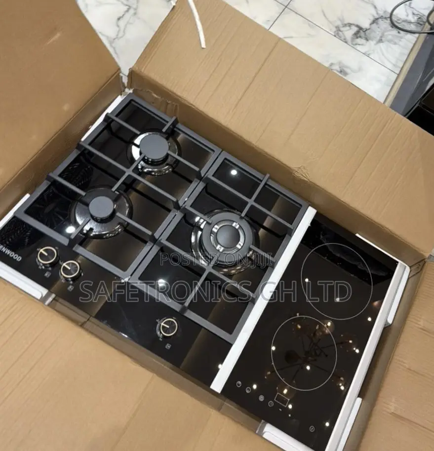 Recommend New Black Tempered 90cm Inbuilt 3 Gas 2 Electric Hob