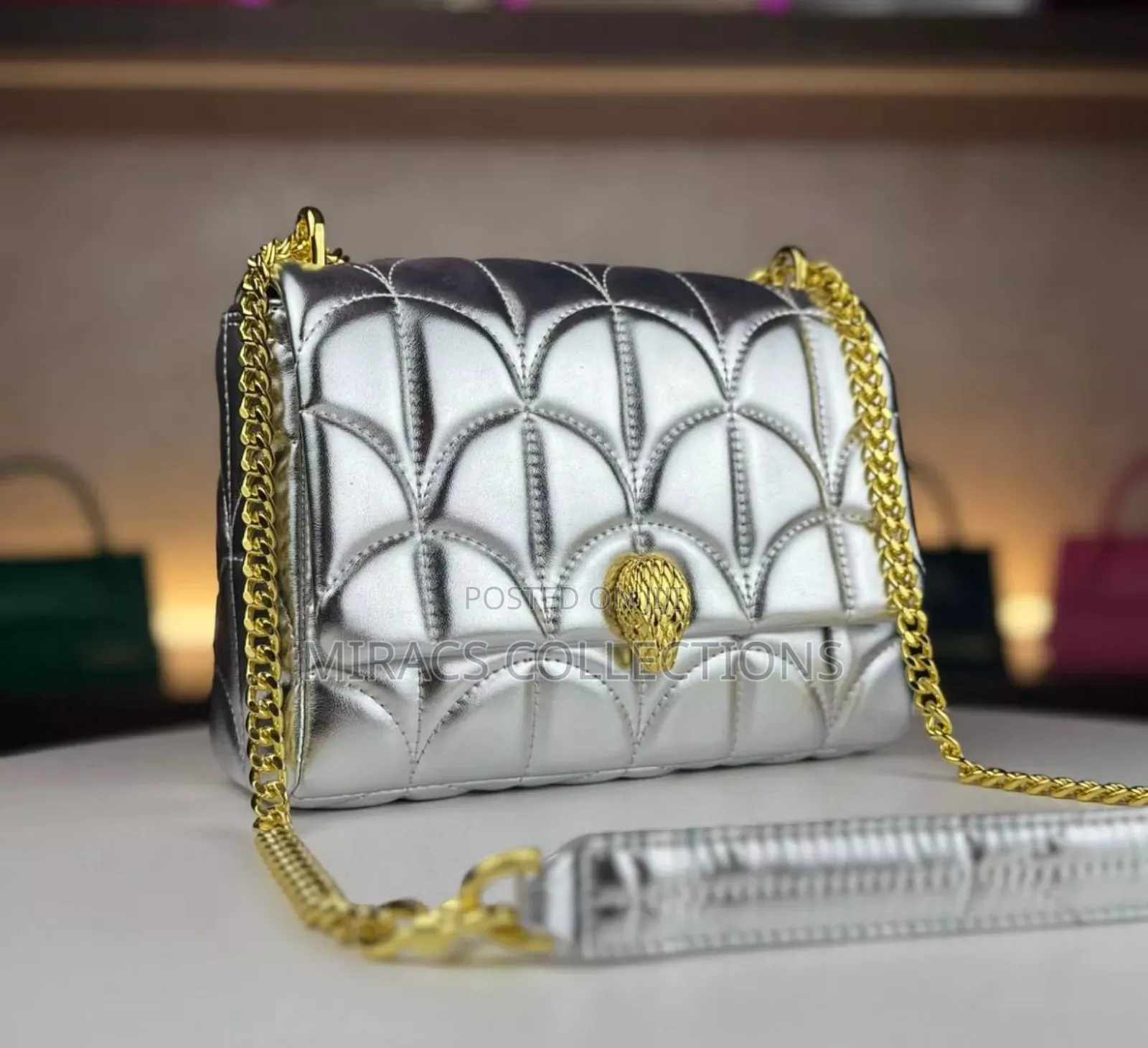 Classic Maroon Chain Bag