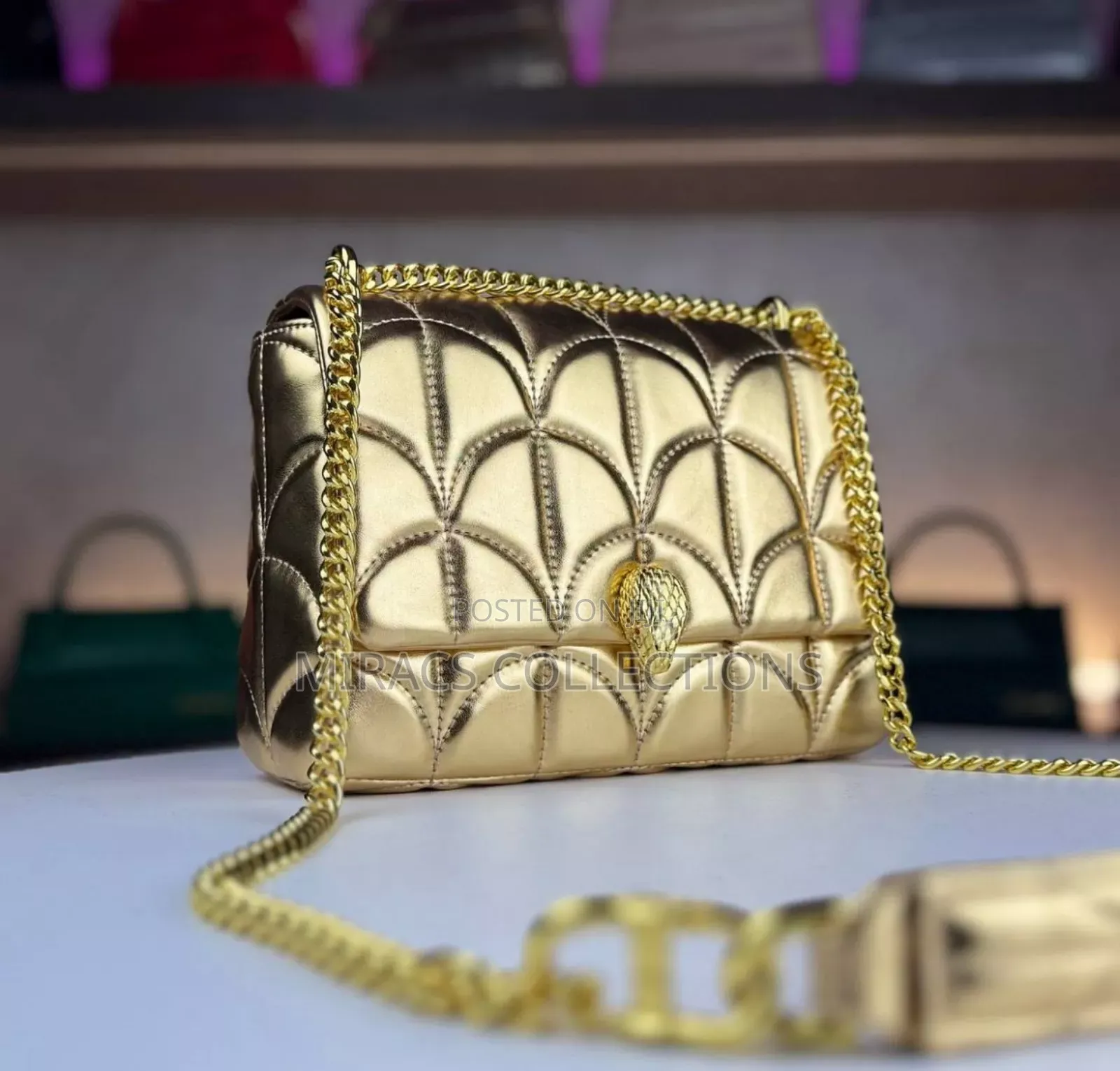 Classic Maroon Chain Bag