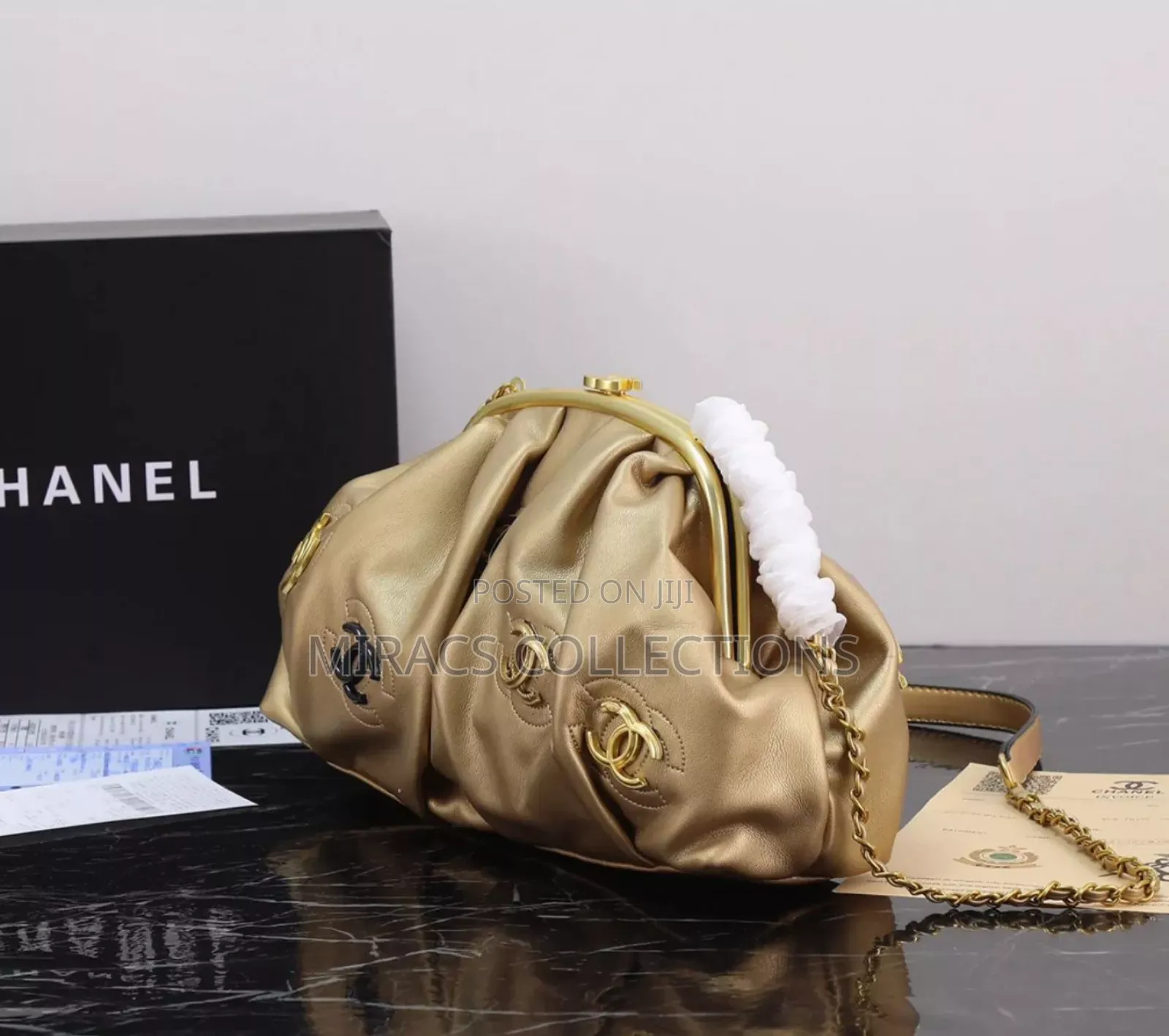Classic Maroon Chain Bag