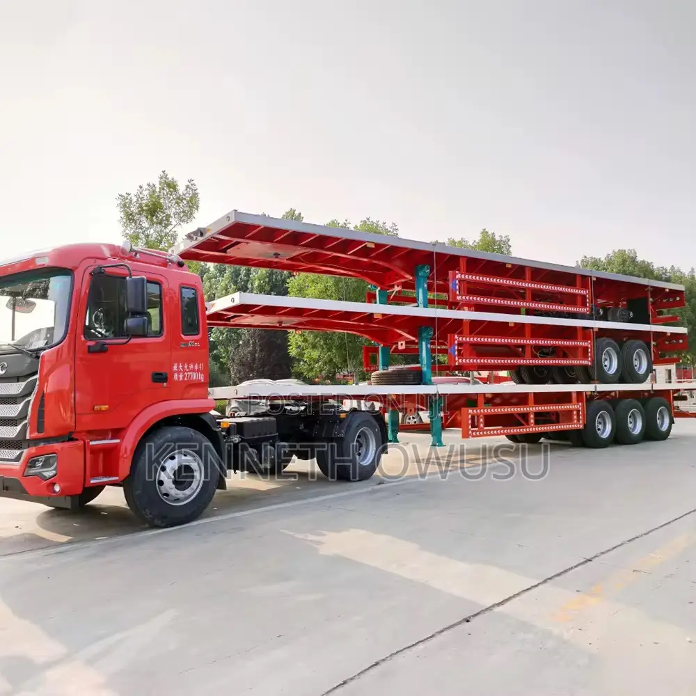 China Customized 3 4 Axles Full Trailer Trucks