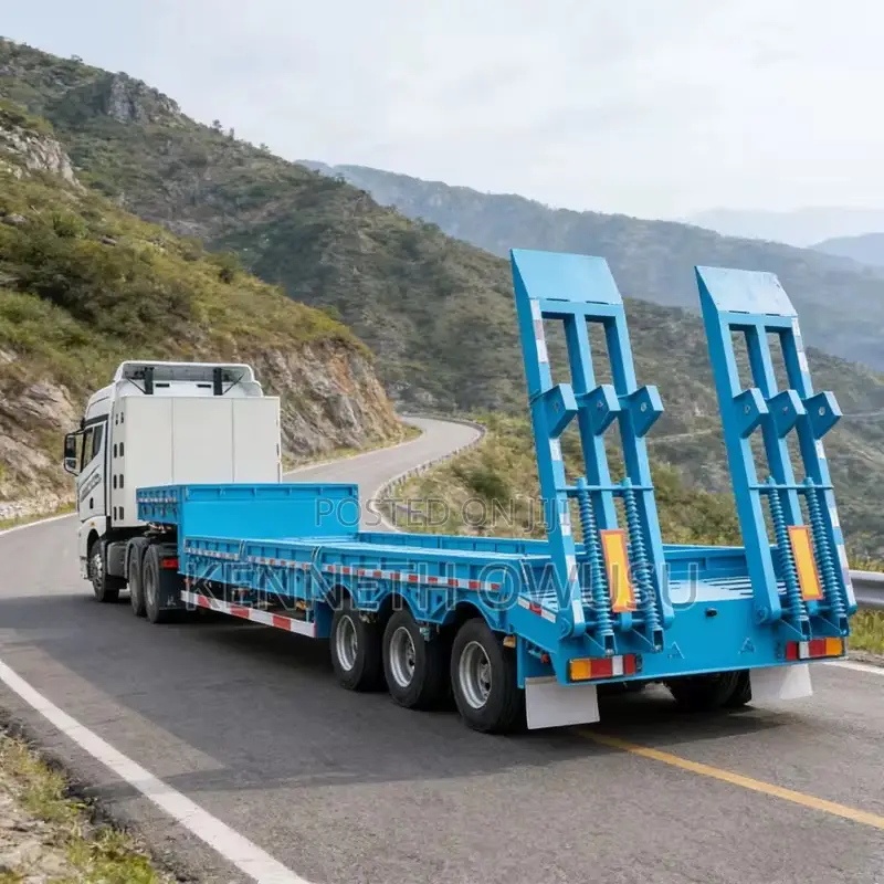 China Customized 3 4 Axles Full Trailer Trucks