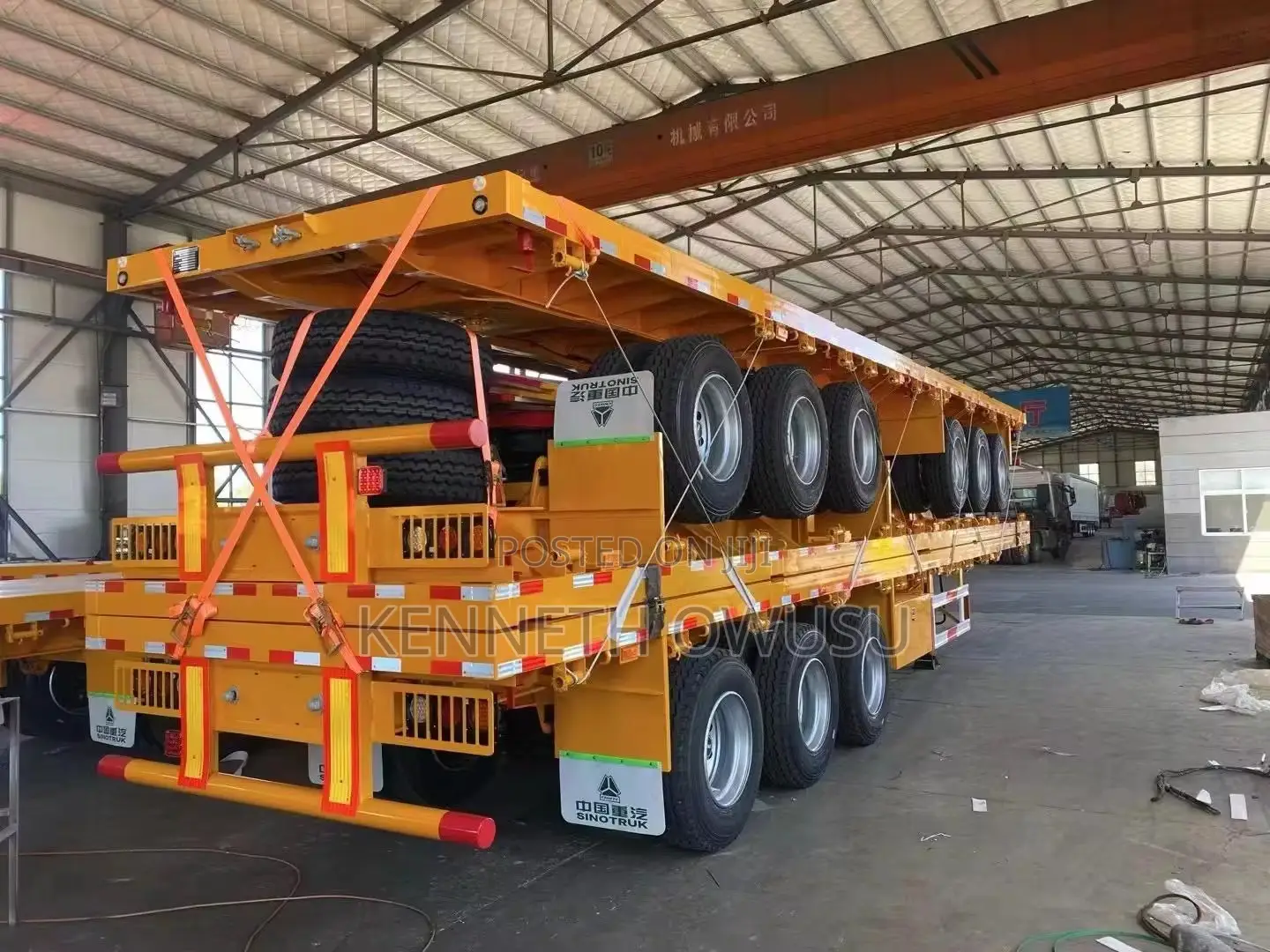 China Customized 3 4 Axles Full Trailer Trucks