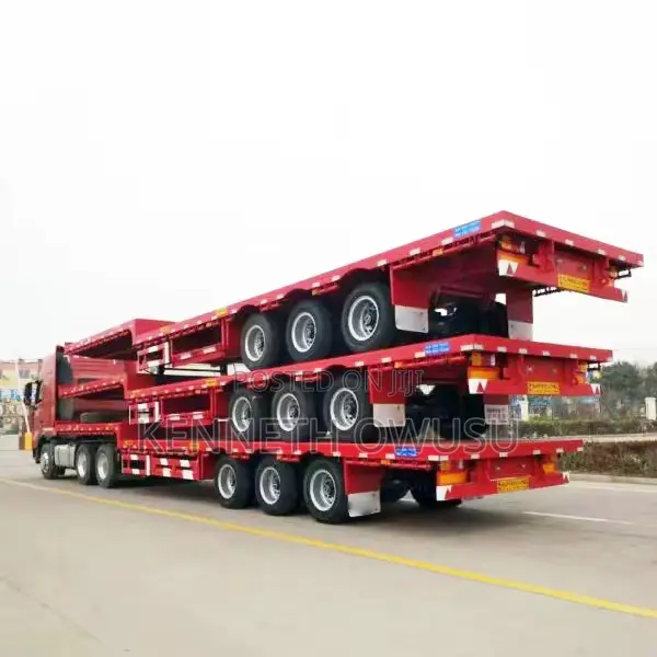 China Customized 3 4 Axles Full Trailer Trucks