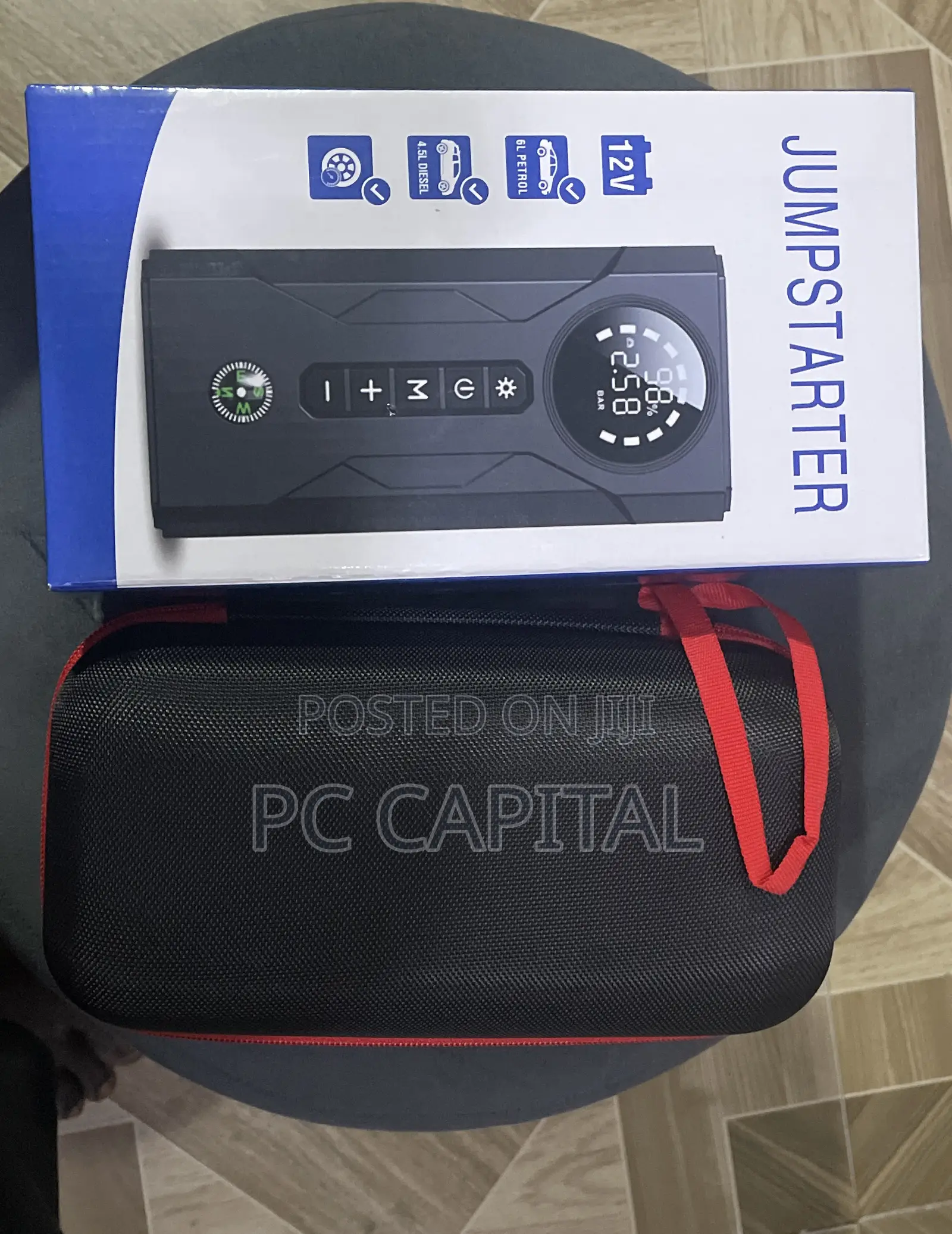 Car Jump Starter, Powerbank With Air Compressor
