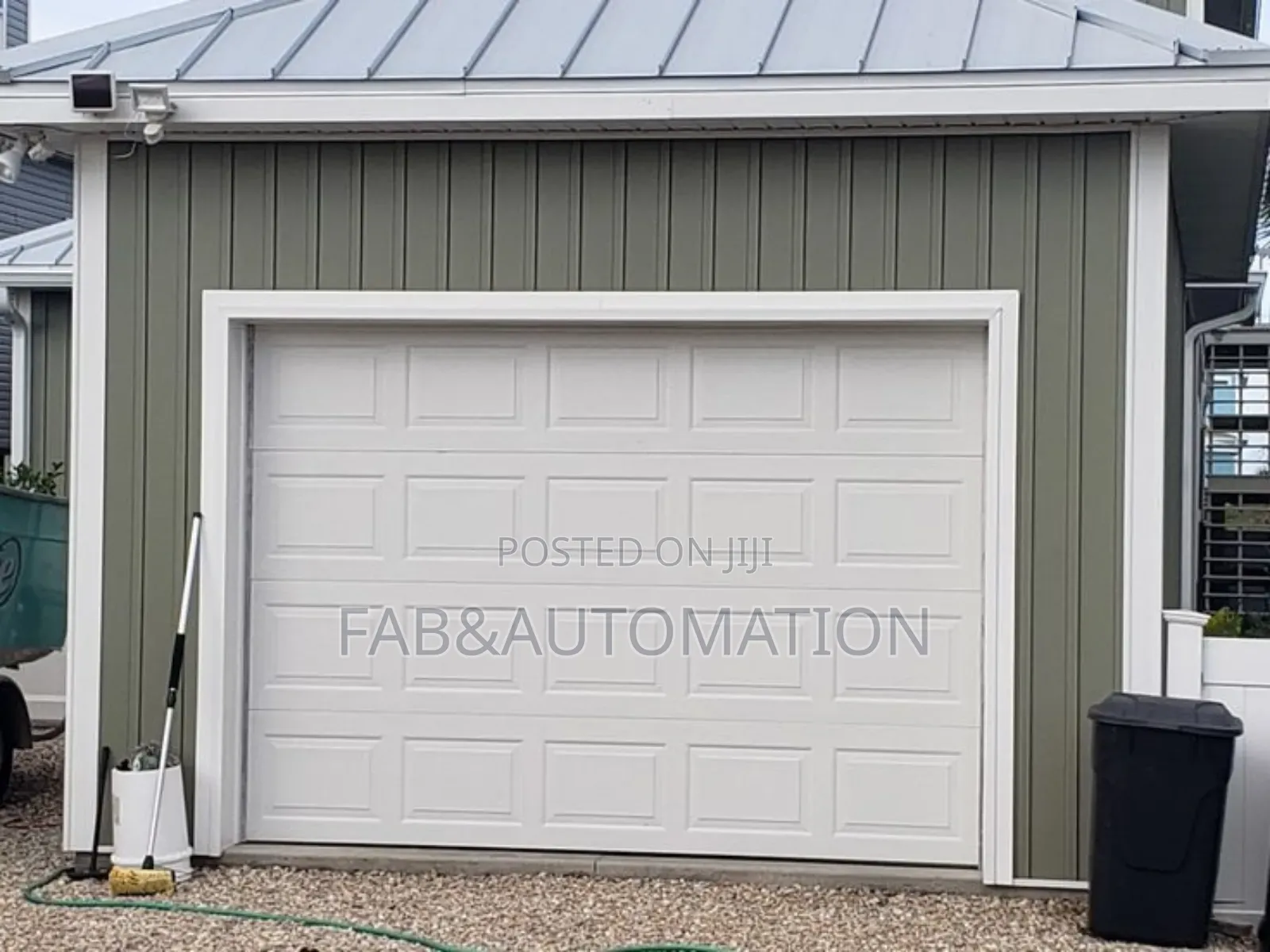 Garage Doors With Fanlight and Motor