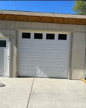 Garage Doors With Fanlight and Motor