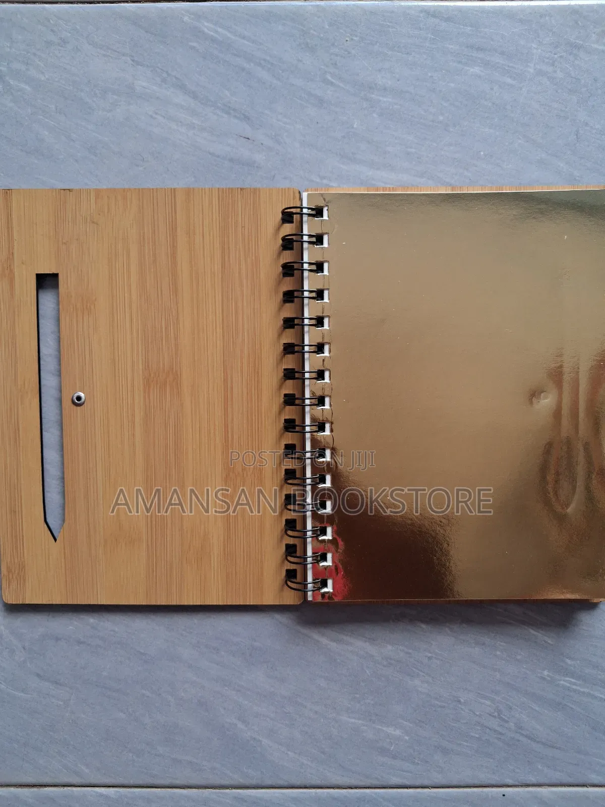 Notebook With Light Brown Wooden Cover (Medium)
