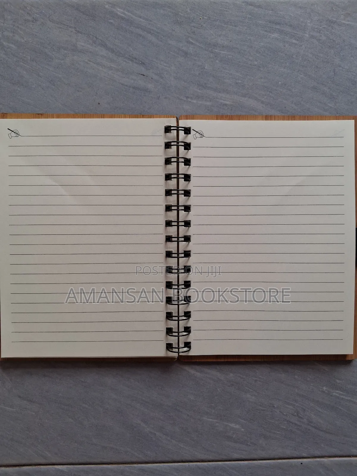 Notebook With Light Brown Wooden Cover (Medium)