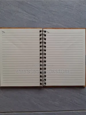 Notebook With Light Brown Wooden Cover (Medium)