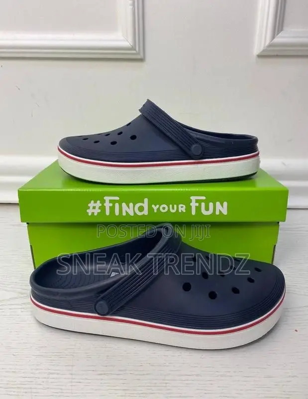 Original Crocs Black Grey Midnight Blue N White