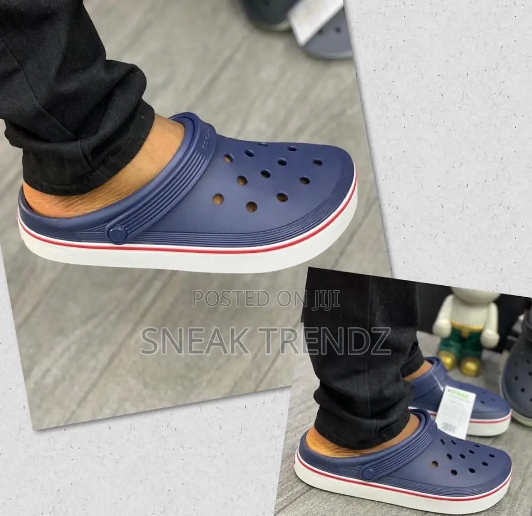 Original Crocs Black Grey Midnight Blue N White