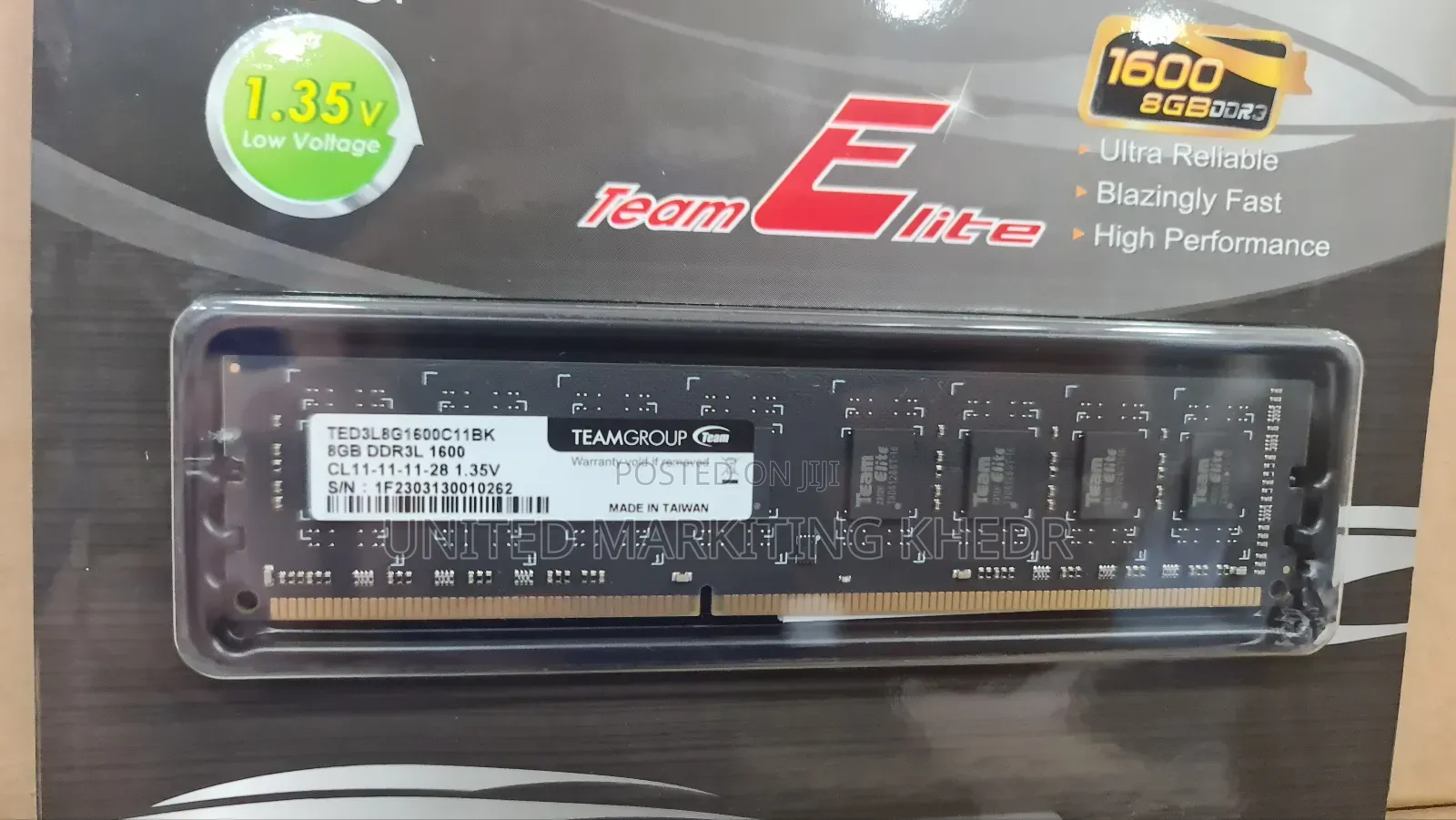 Team Group Ddr3 8gb 1600 Desktop Ram