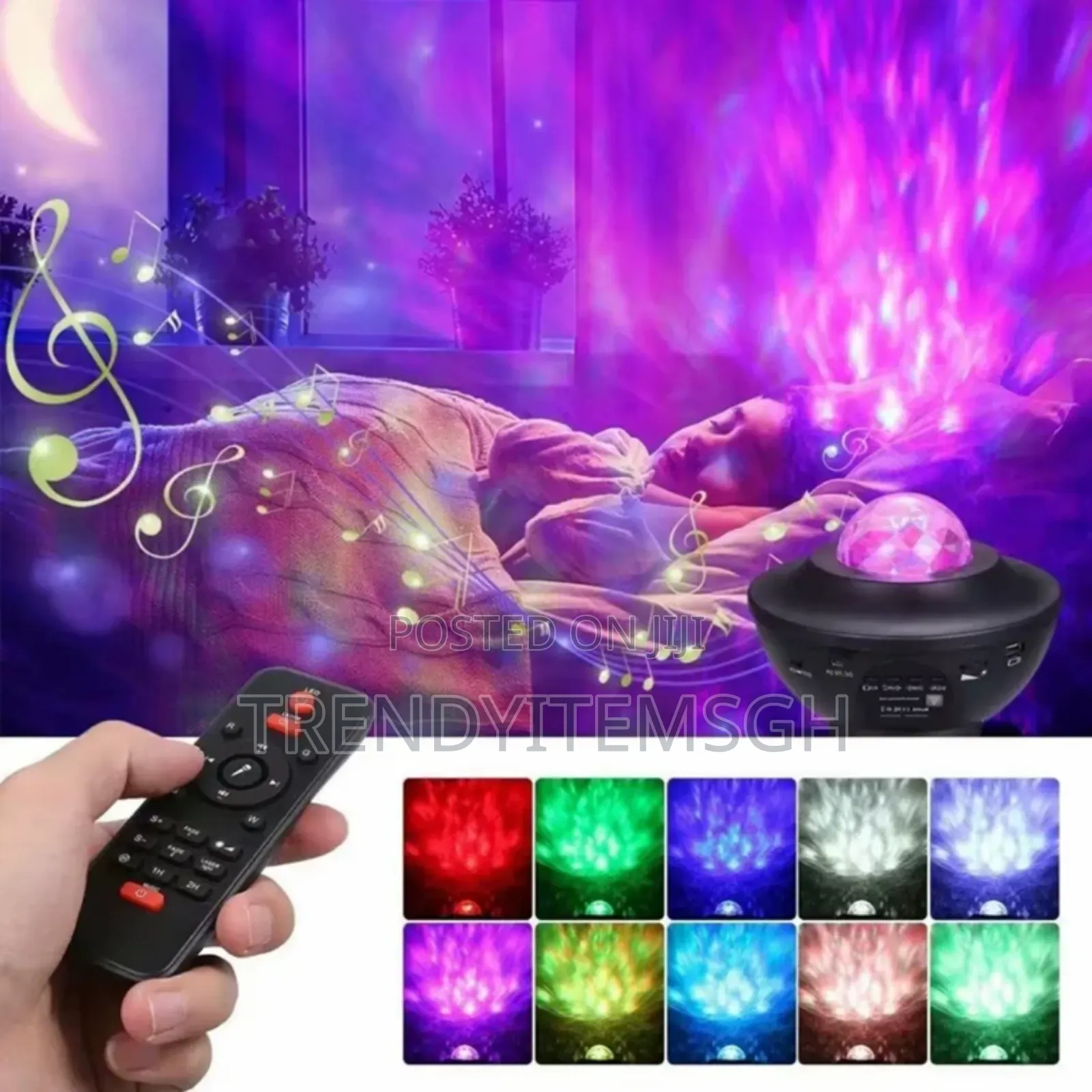 Remote Control Night Light Projector