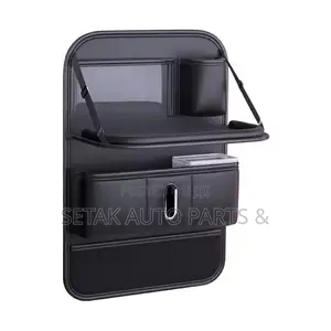 Multi-Functional Car Seat Back Organizer With Foldable Tray