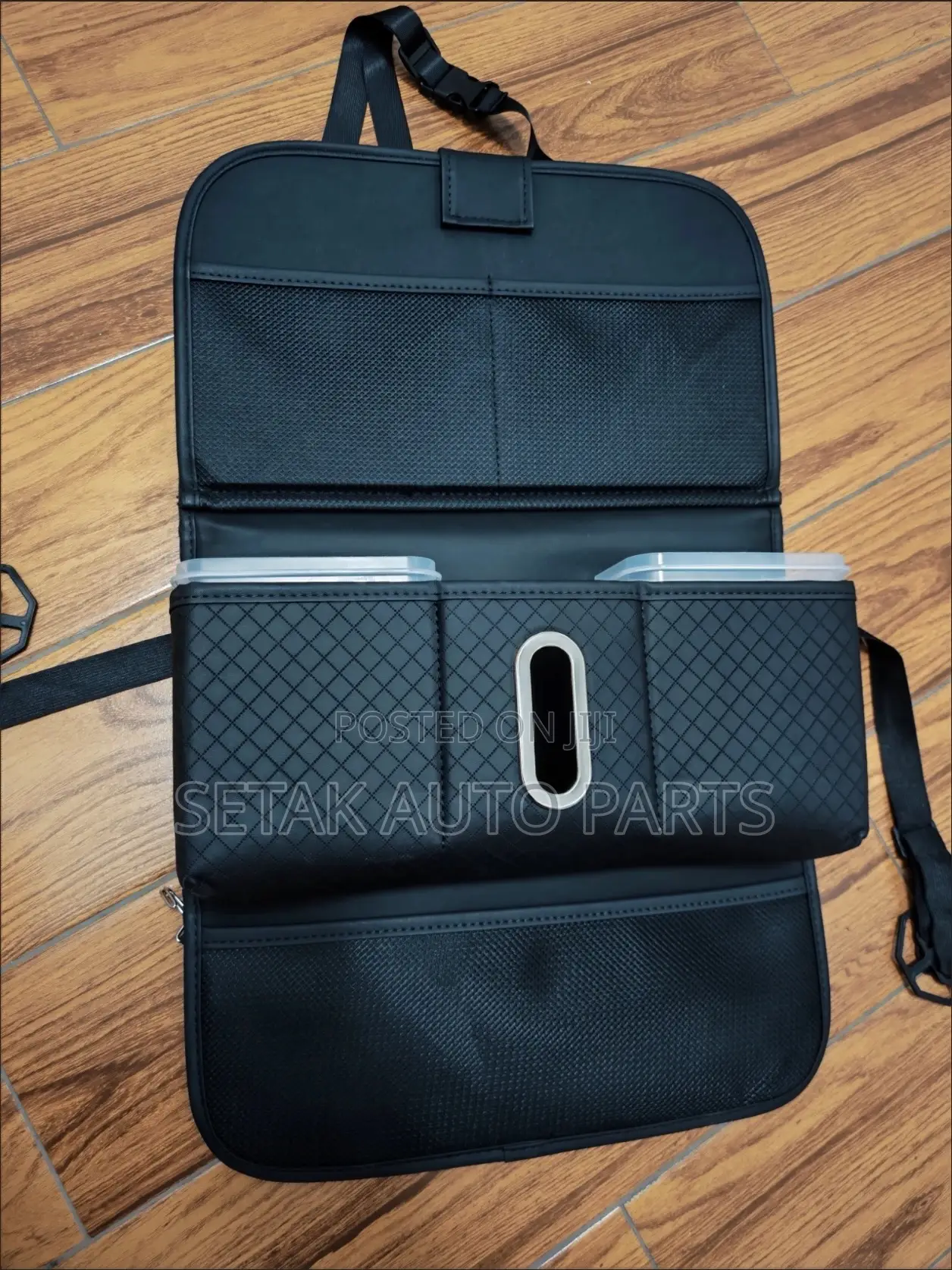 Multi-Functional Car Seat Back Organizer With Foldable Tray