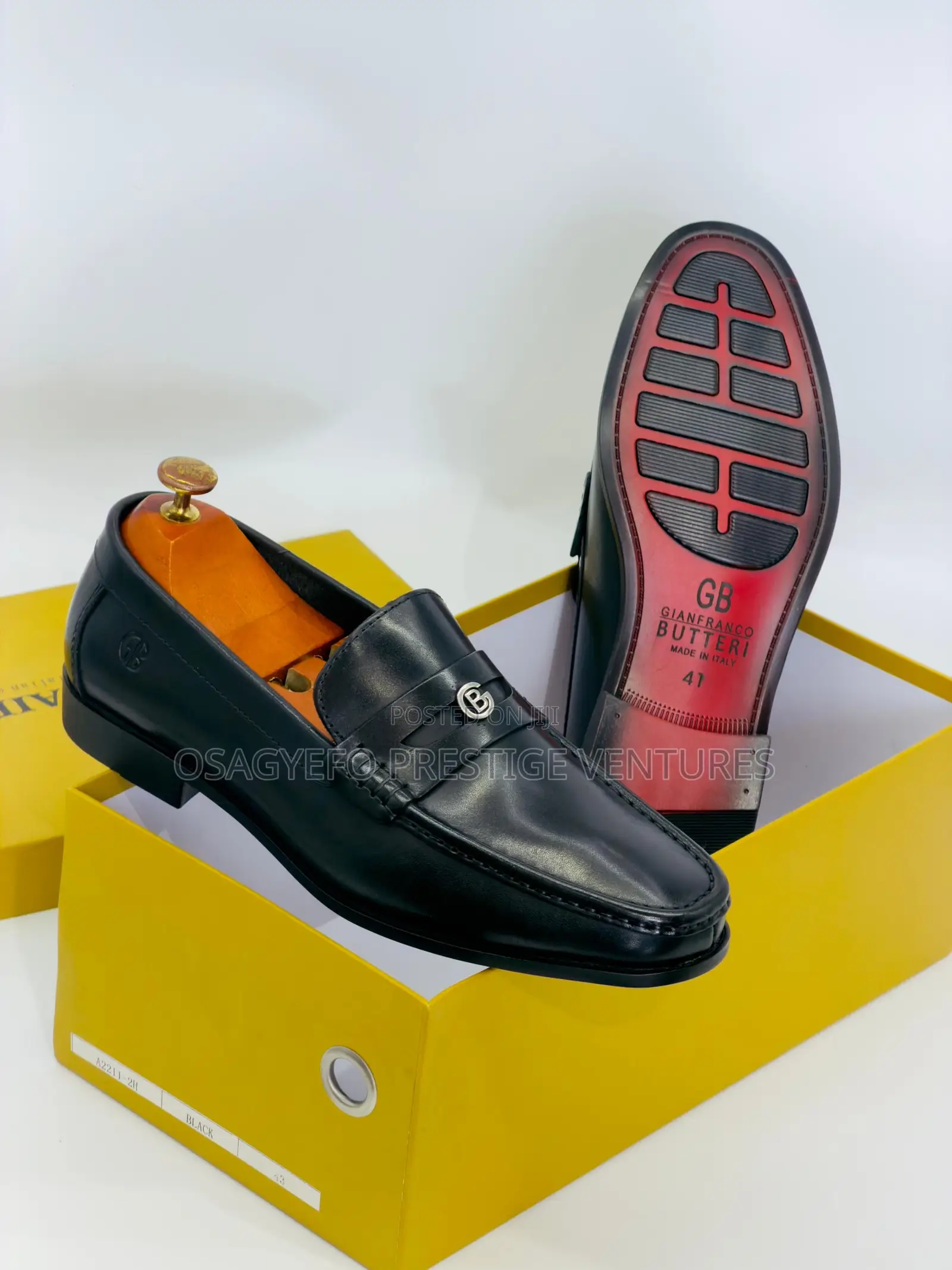 Premium Leather Butteri Shoe Black