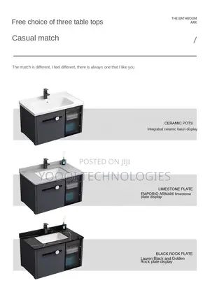 80cm Rock Slab Cabinet Basin