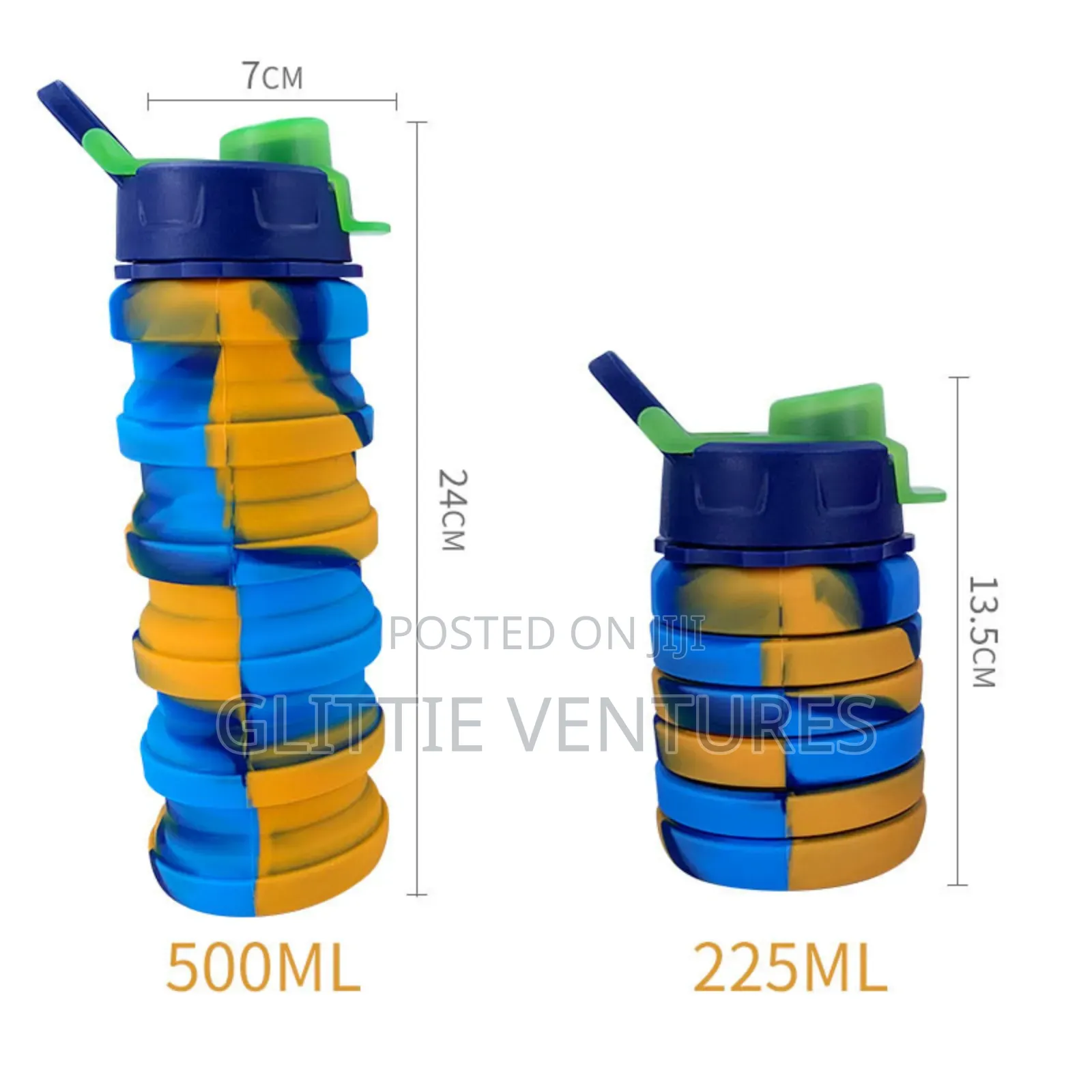 Foldable Silicon Water Bottles