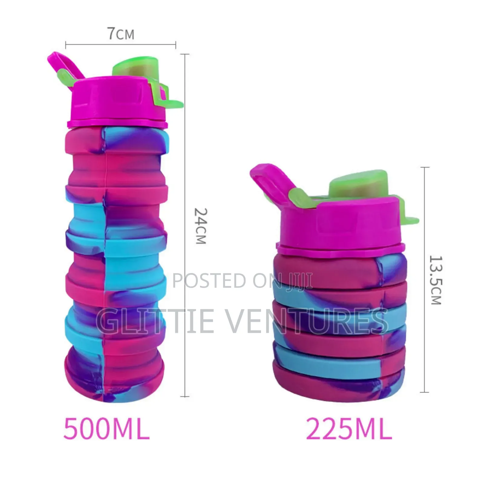 Foldable Silicon Water Bottles