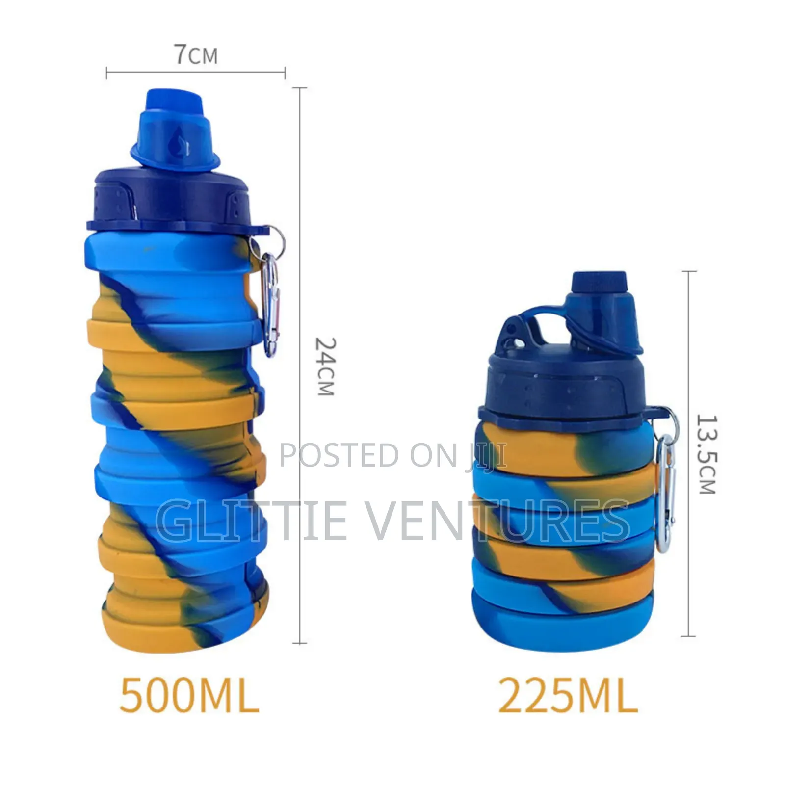 Foldable Silicon Water Bottles