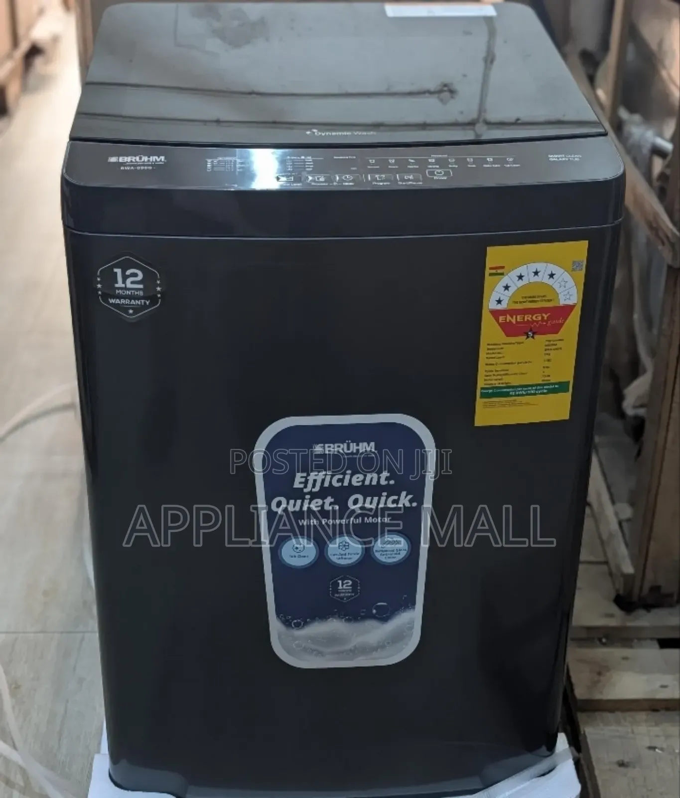 Bruhm Washing Machine Fully Automatic 9kg