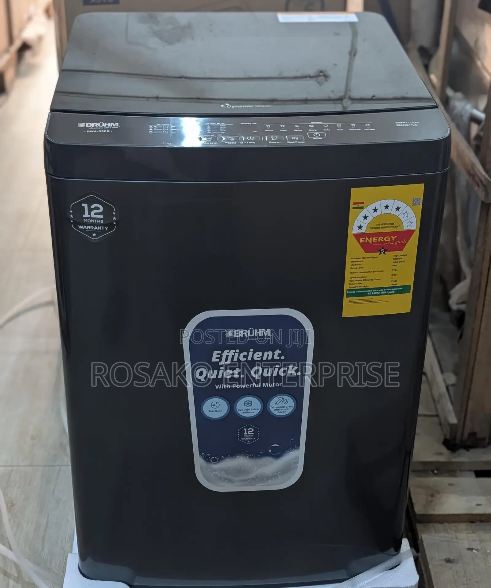 Bruhm 9kg Top Load Fully Automatic Washing Machine