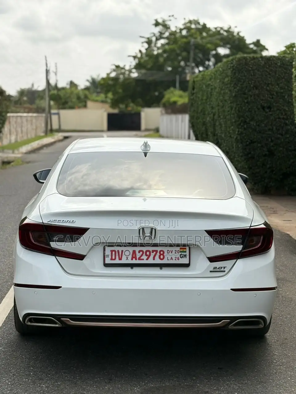 Honda Accord Sport (2.0L 4cyl Turbo 10A) 2019 White