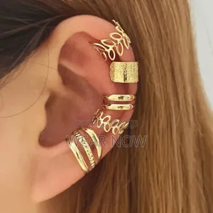 Clip Hollow Out Leaf Non-Piercing Earrings